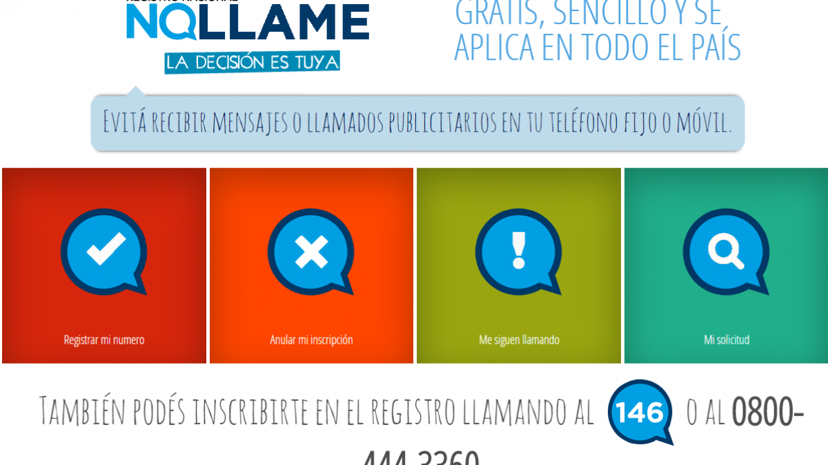 Registro No Llame