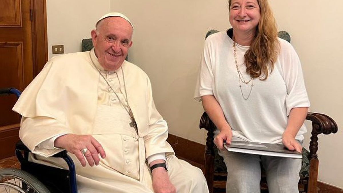 maria rosa y papa francisco